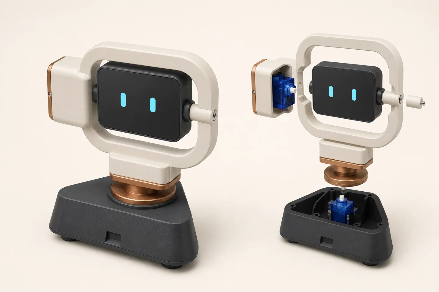 The Orbit Halo study wraps the display in an oval gimbal.
